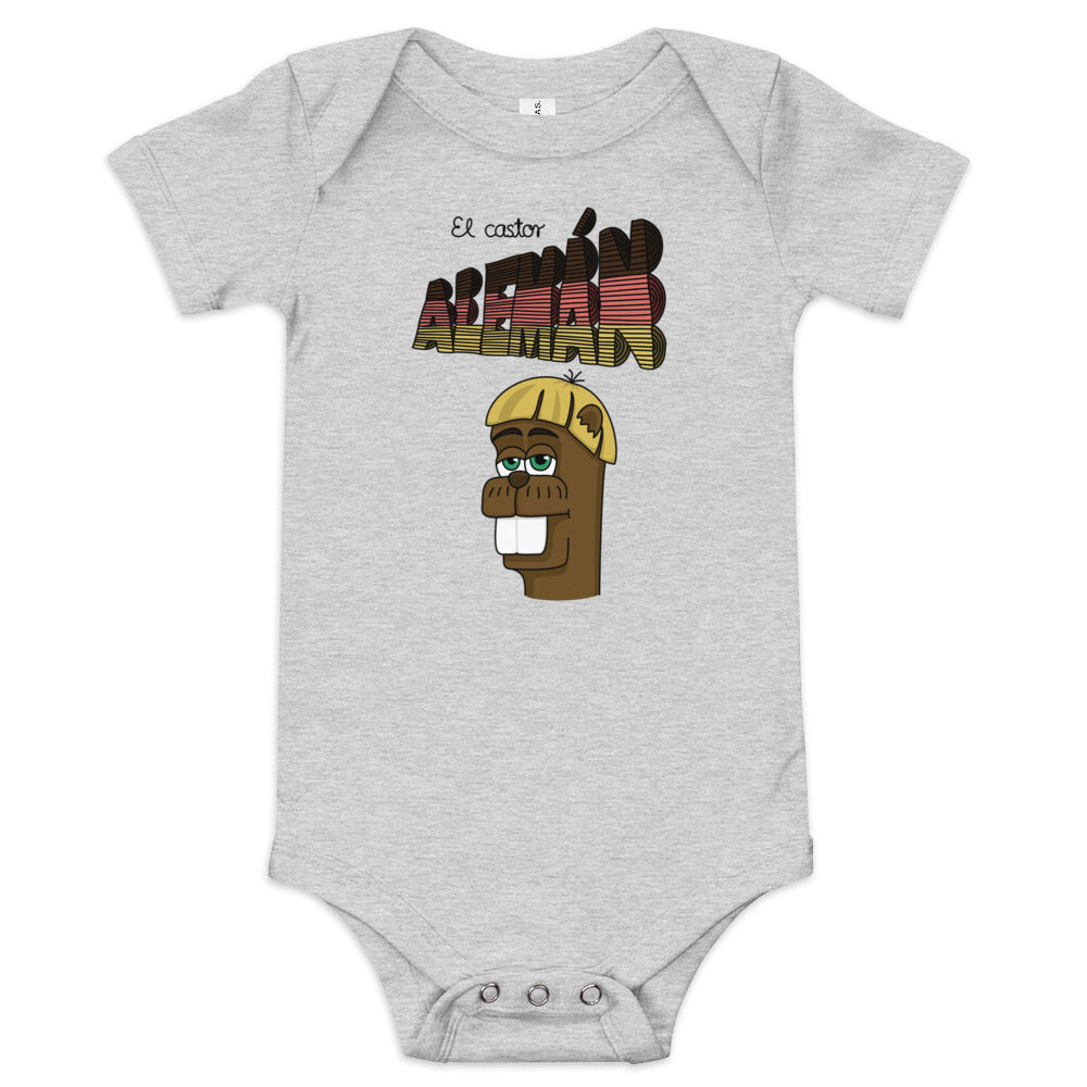 El Castor Alemán Baby Short Sleeve One Piece