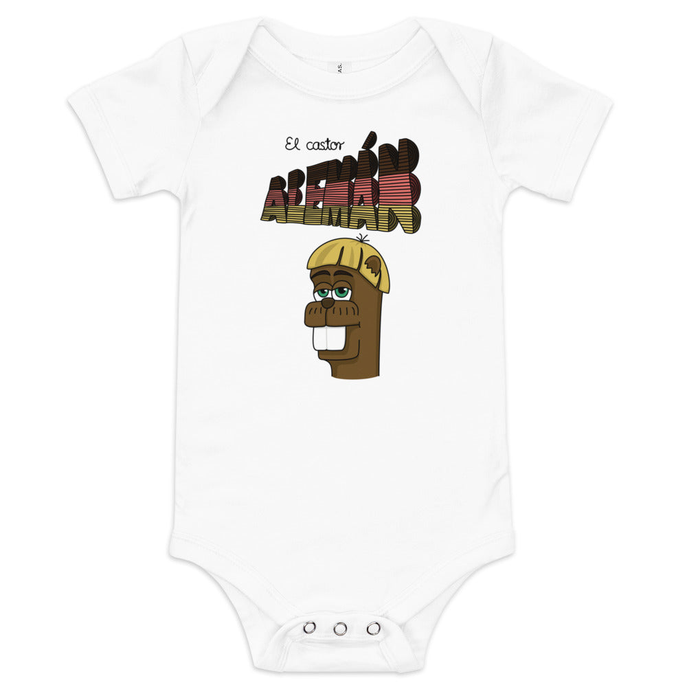 El Castor Alemán Baby Short Sleeve One Piece